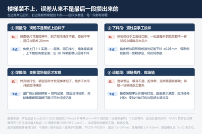 四段误差链与我们的卡点：测量、下料、焊接、运输打包