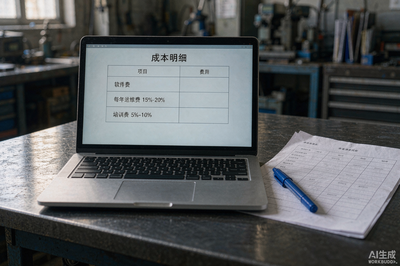 软件费、每年运维、培训费——三行都算上,才是真实的三年总成本