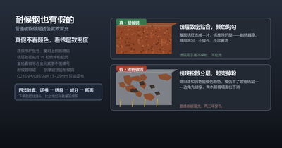 耐候钢也有假的：四步验真，别让普通碳钢「做层锈」混进项目